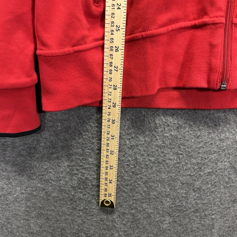 Polo Ralph Lauren Track Jacket Mens L Red Full‎ Zip Long Sleeve Fleece Pony - Picture 9 of 10